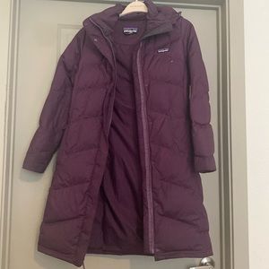 Patagonia down parka in purple